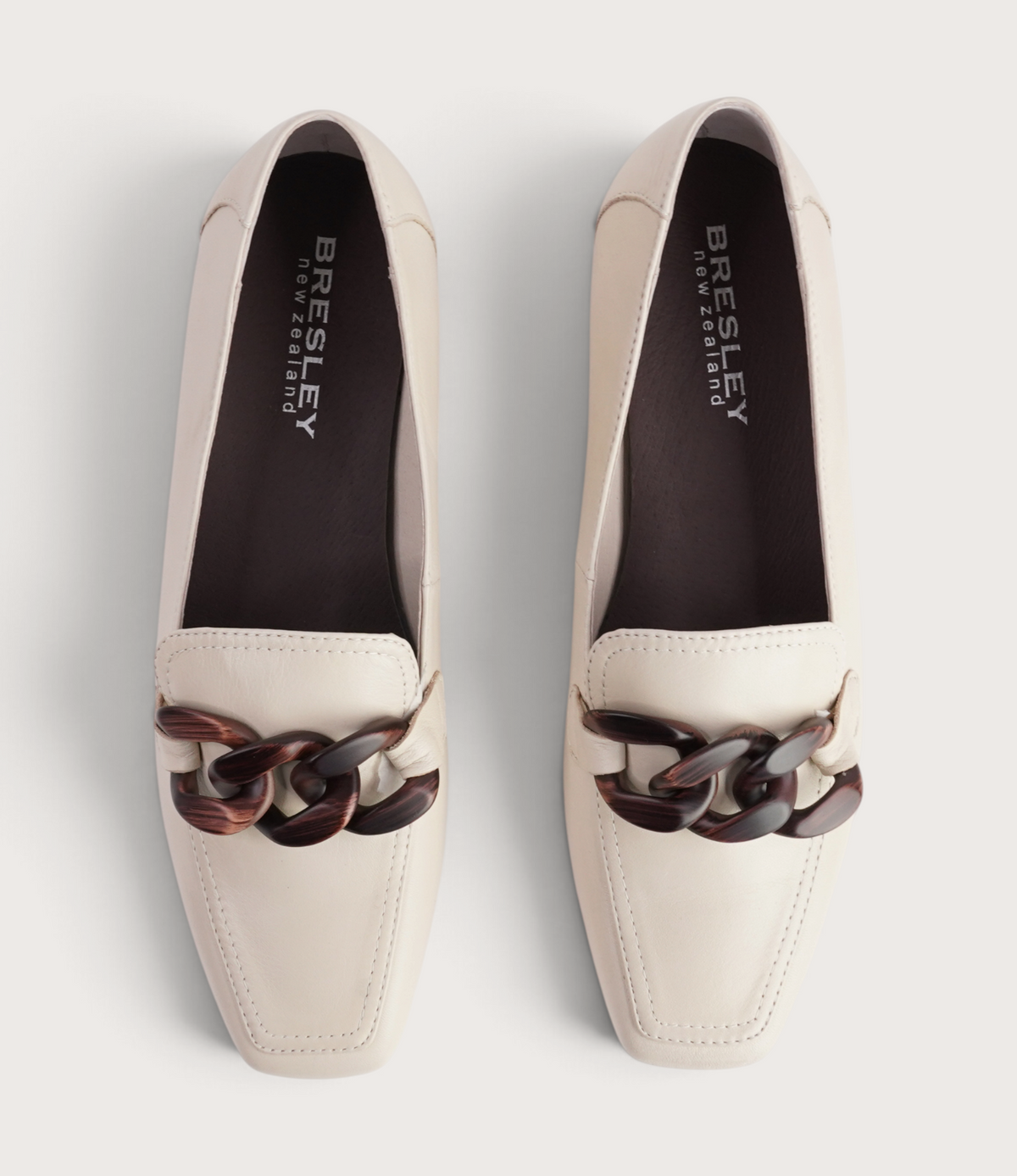 Roam Swan/ Cafe Leather Loafers