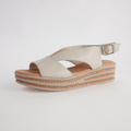 Christa Almond Leather Sandals