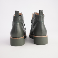 Dottiz Olive Leather/ Olive Sole Ankle Boots - DJANGO AND JULIETTE | Shouz