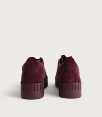 Bump Burgundy Suede/ Burgundy Sole Sneakers