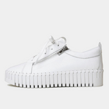 Bump White Leather Sneakers - DJANGO AND JULIETTE | Shouz