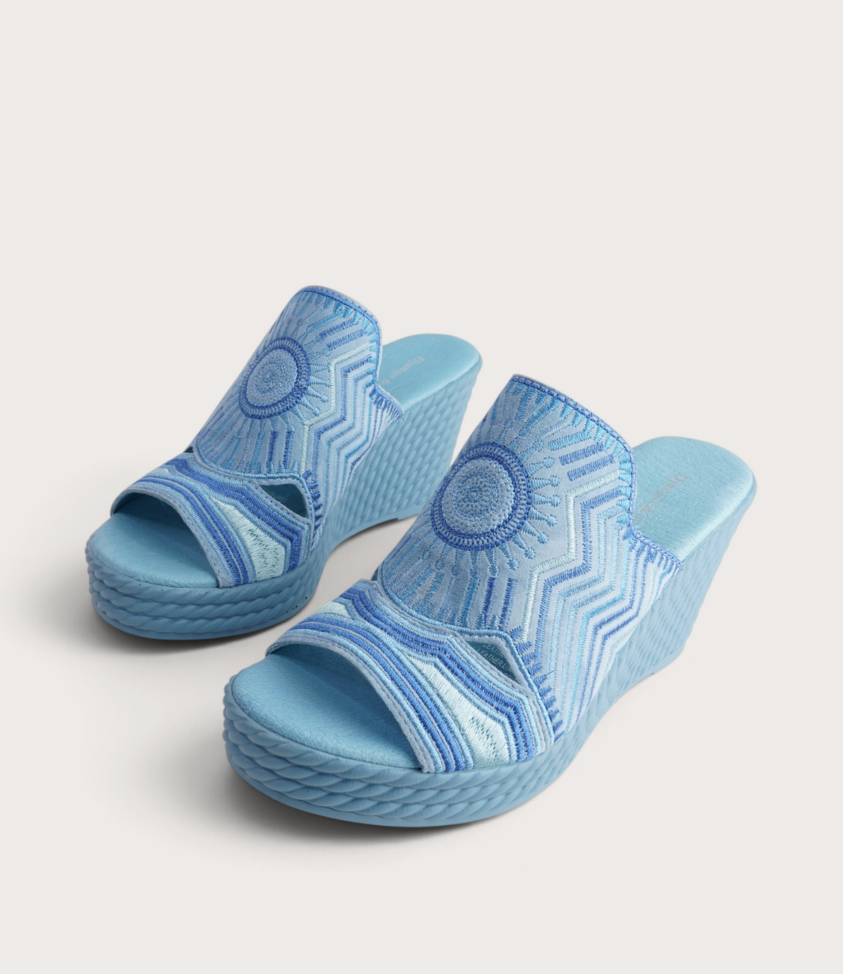 Eilam Blue Multi Leather Heels