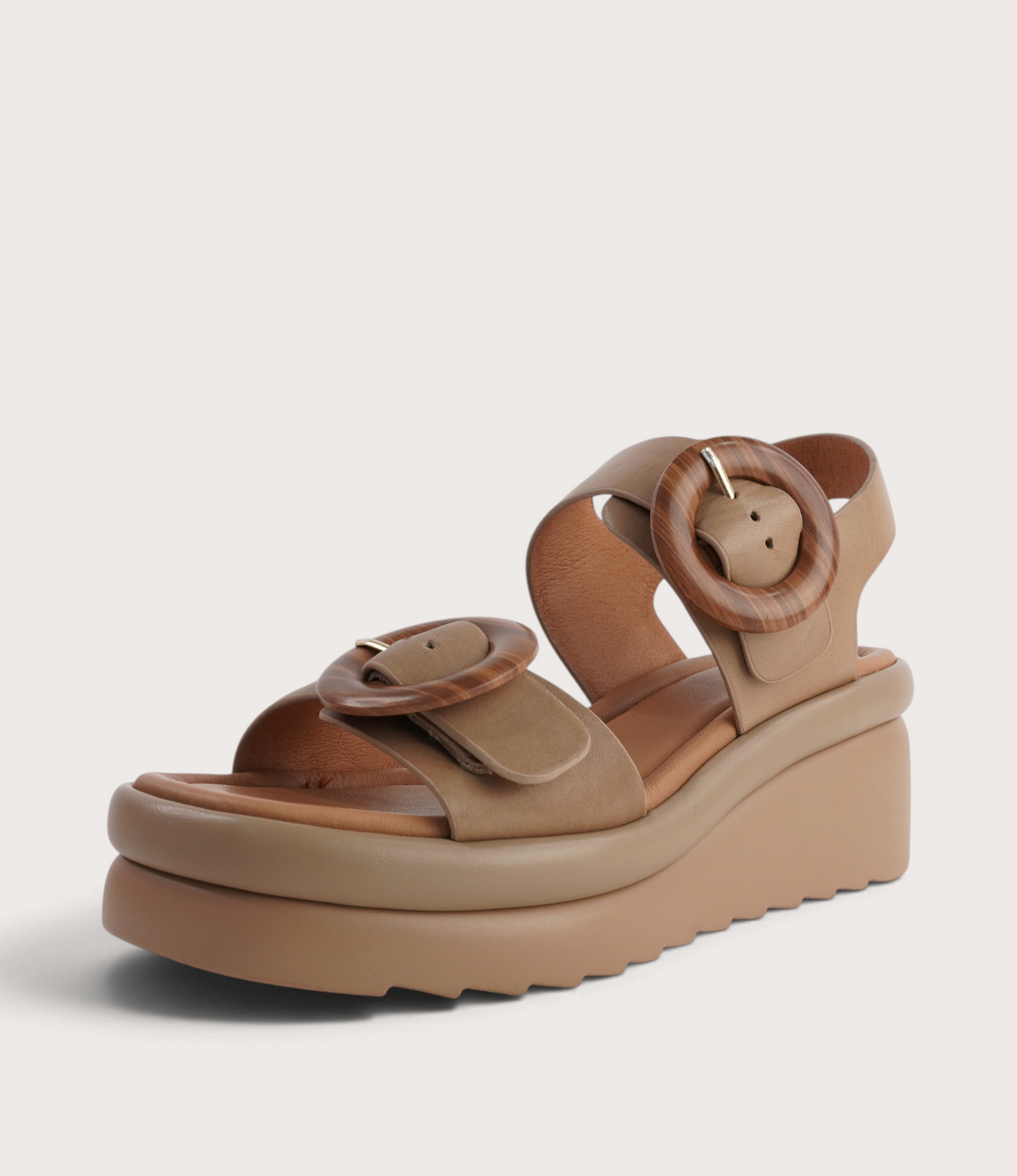 Menorcas Desert Leather Wedges