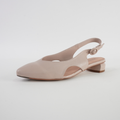 Frankiel Nude Leather Heels