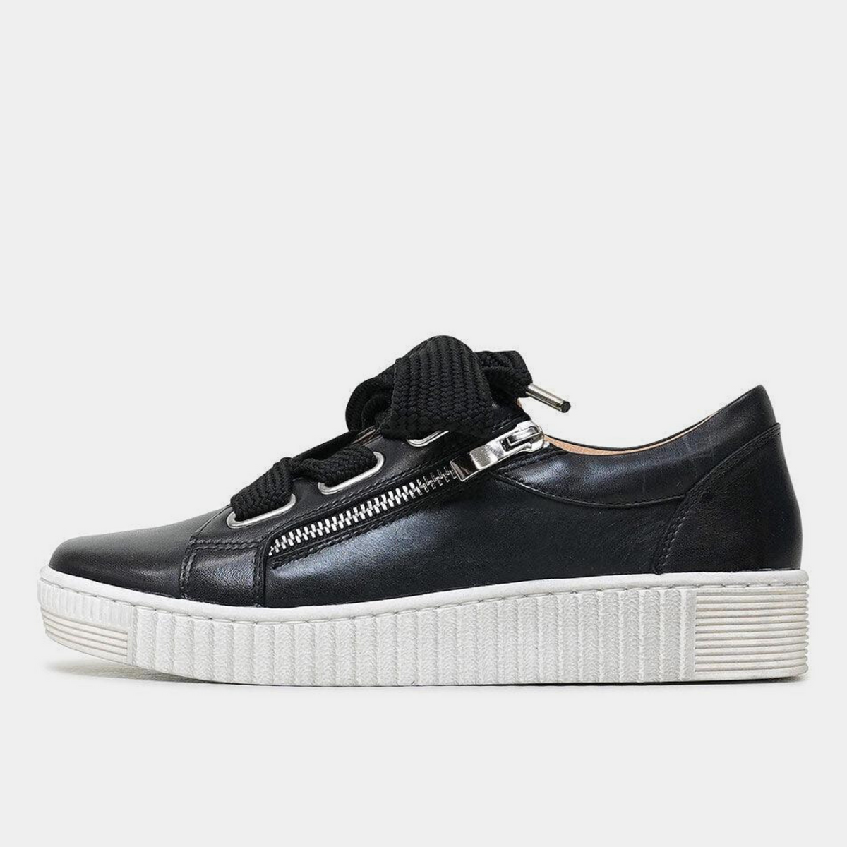 Jovi Black Leather Sneakers - EOS FOOTWEAR | Shouz