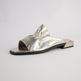 Luna Gold Leather Flats