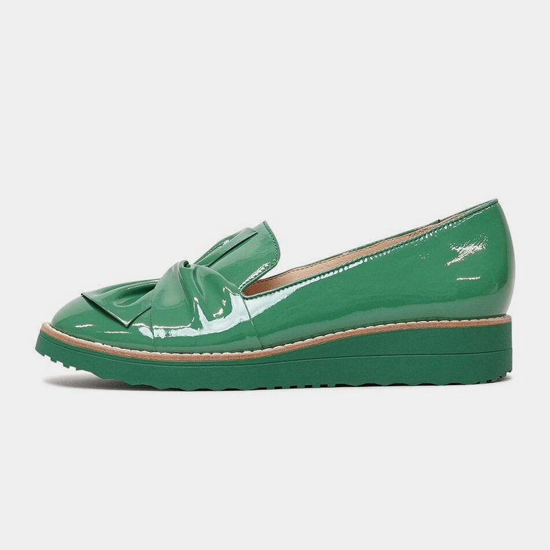 Oclem Emerald Patent Leather Loafers