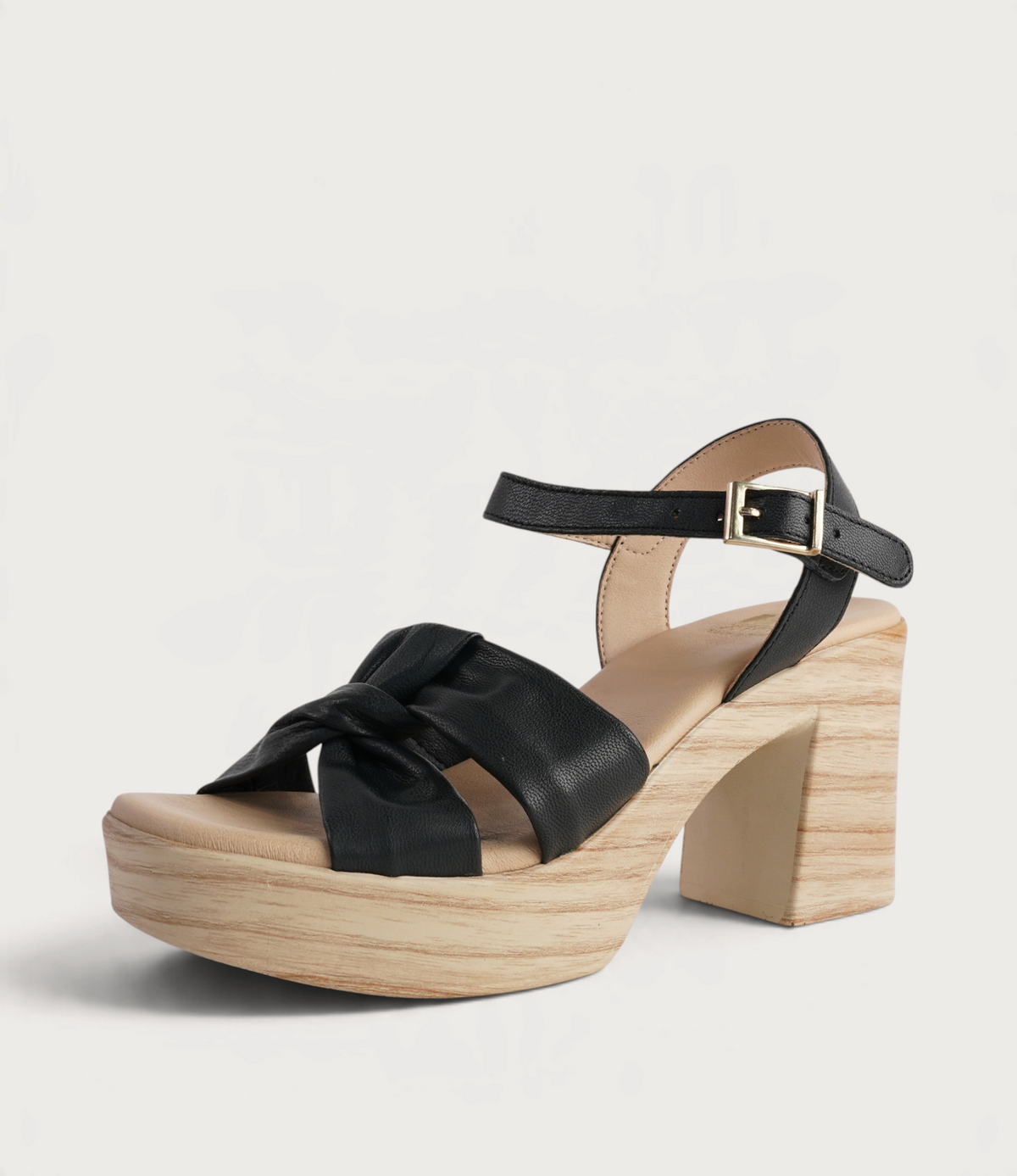 Odessa Negro Leather Heels - NU BY NEO | Shouz