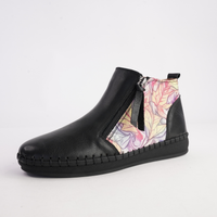 Regan Black Fall Leather Ankle Boots - SALA | Shouz