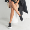 Bowler Black Leather Sneakers