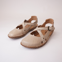 Rosalie 13 Creme Leather Sandals