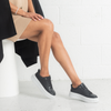 Bowler Black Leather Sneakers