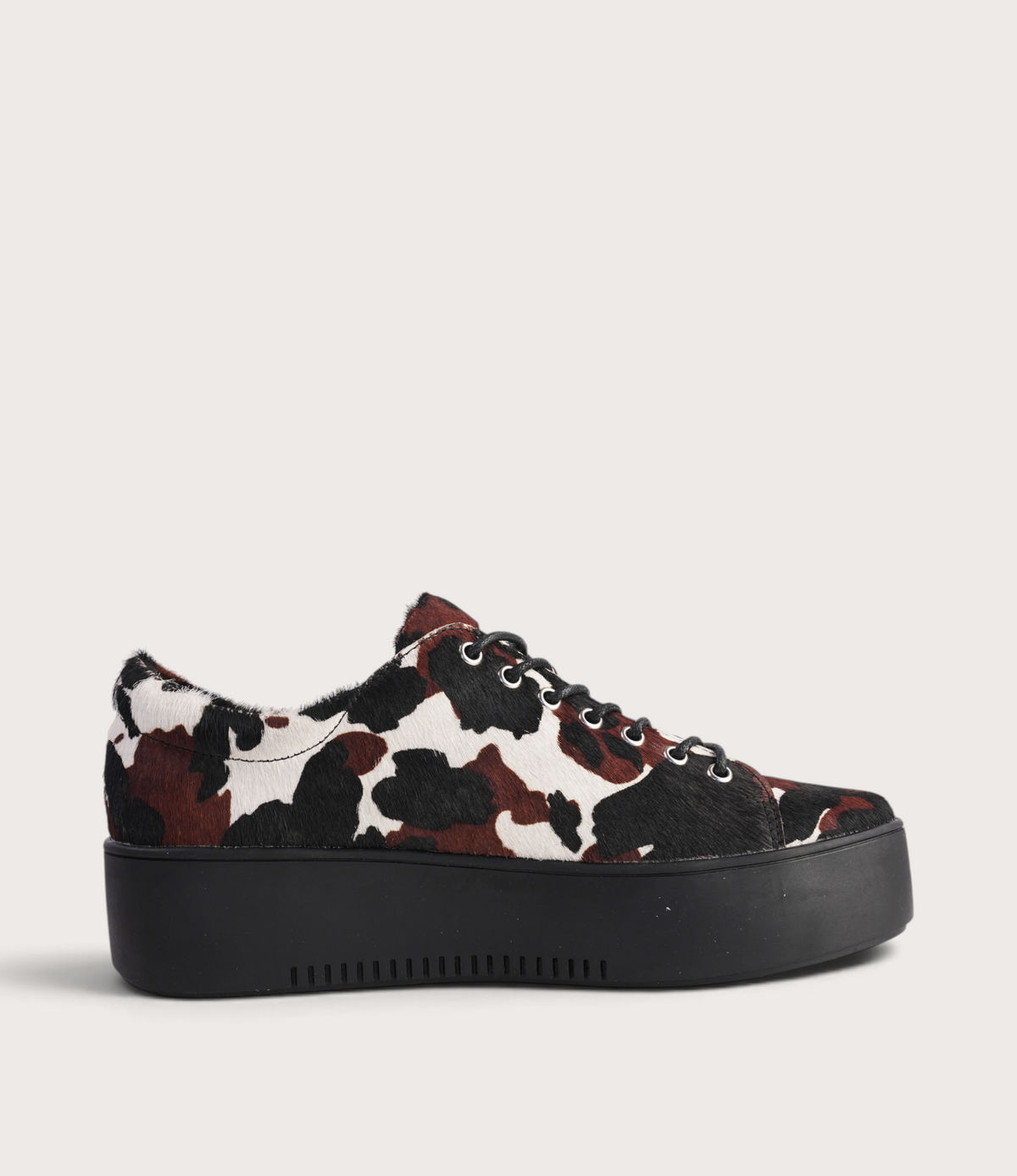 Wolfie Black Choc Cow/ Black Sole Sneakers