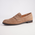 Clarisa Coffee Suede Loafers
