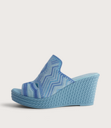 Eilam Blue Multi Leather Heels