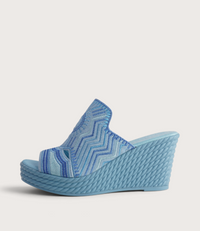 Eilam Blue Multi Leather Heels