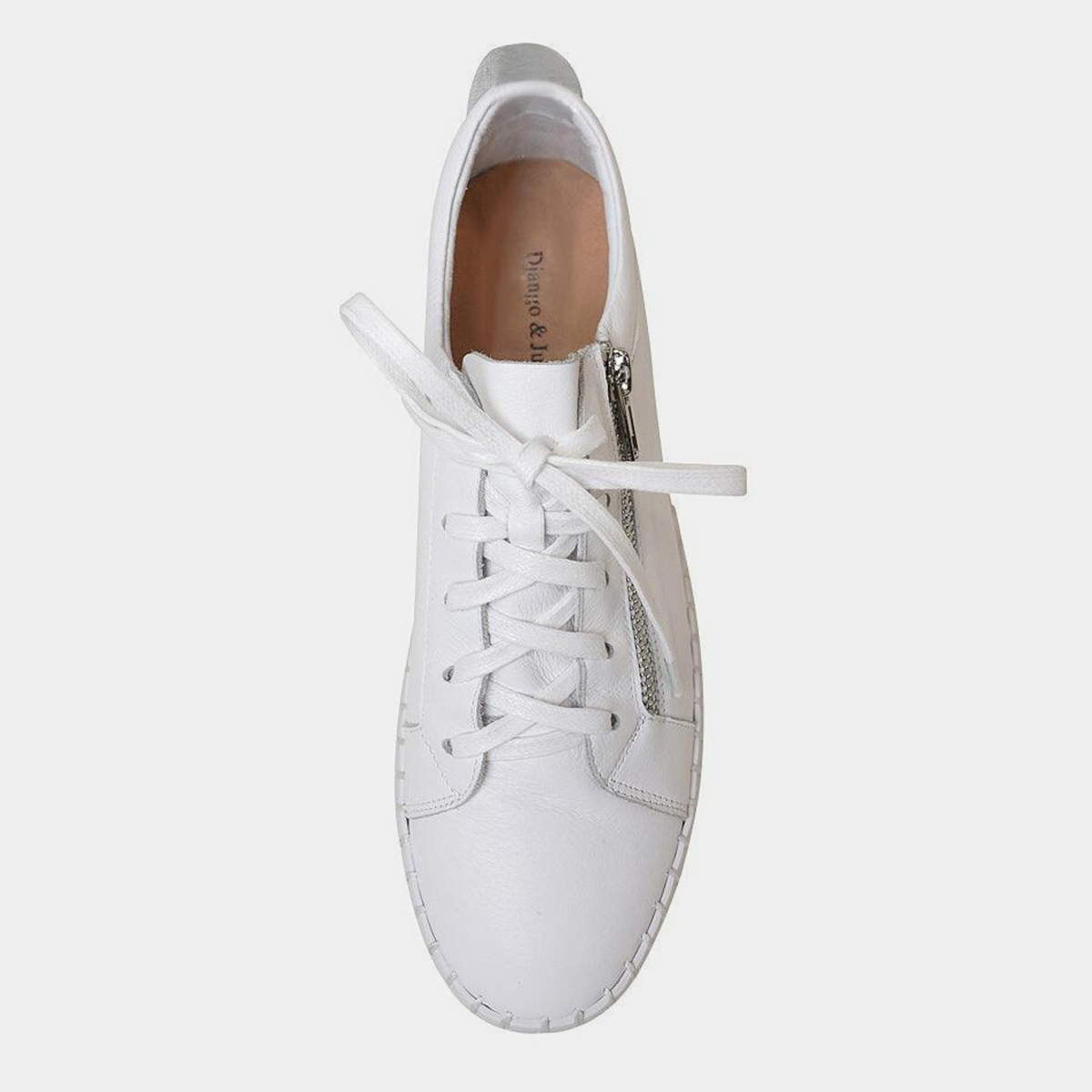 Bump White Leather Sneakers - DJANGO AND JULIETTE | Shouz
