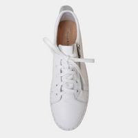 Bump White Leather Sneakers