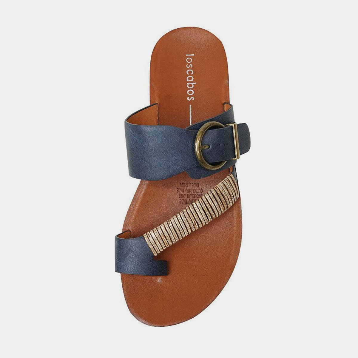 Bria Navy Sandals - LOS CABOS | Shouz