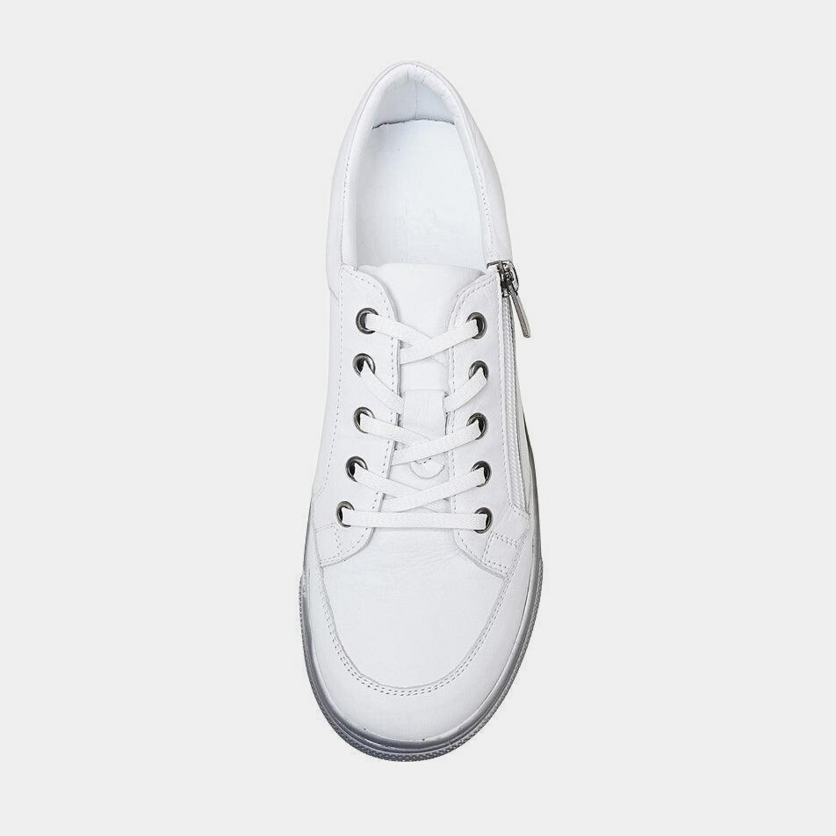 Ronnie White Leather Sneakers - SALA | Shouz