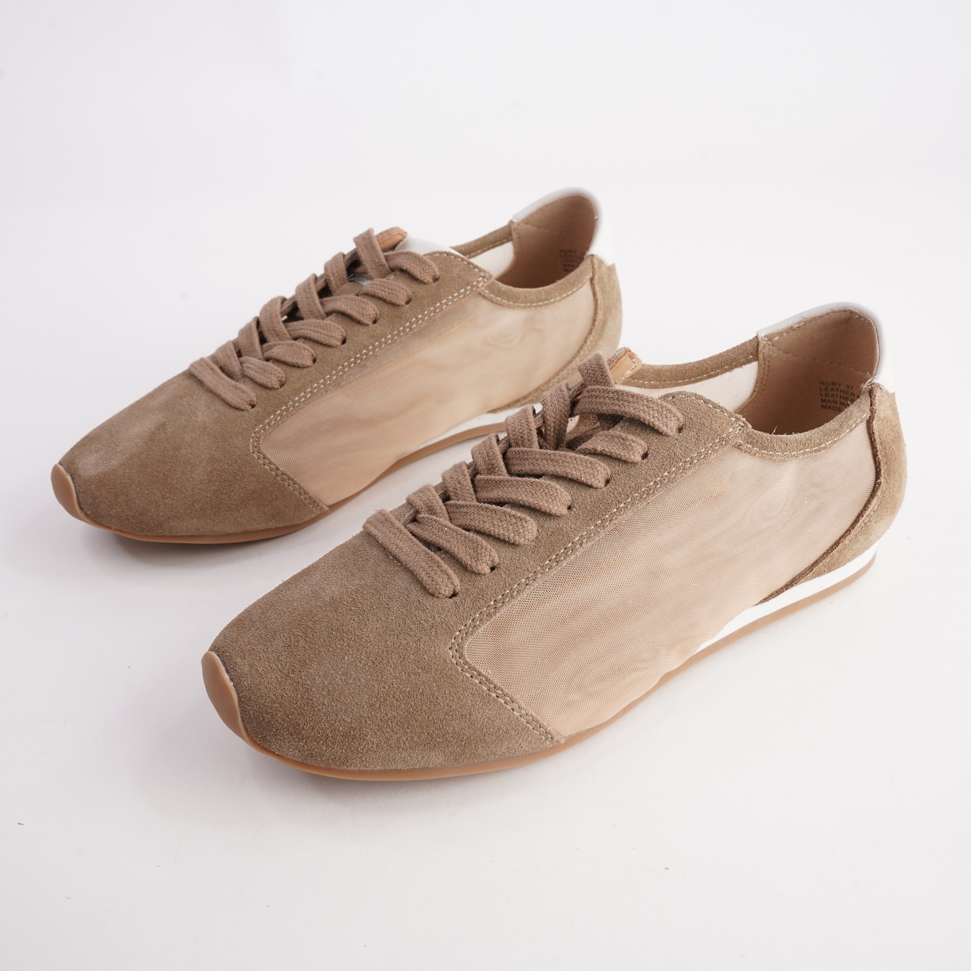 Ruby Sand Suede Sneakers - WITH GRACE | Shouz