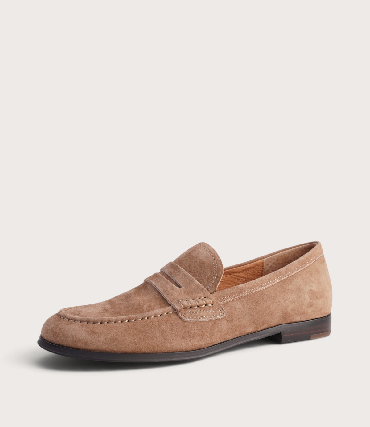 Clarisa Coffee Suede Loafers