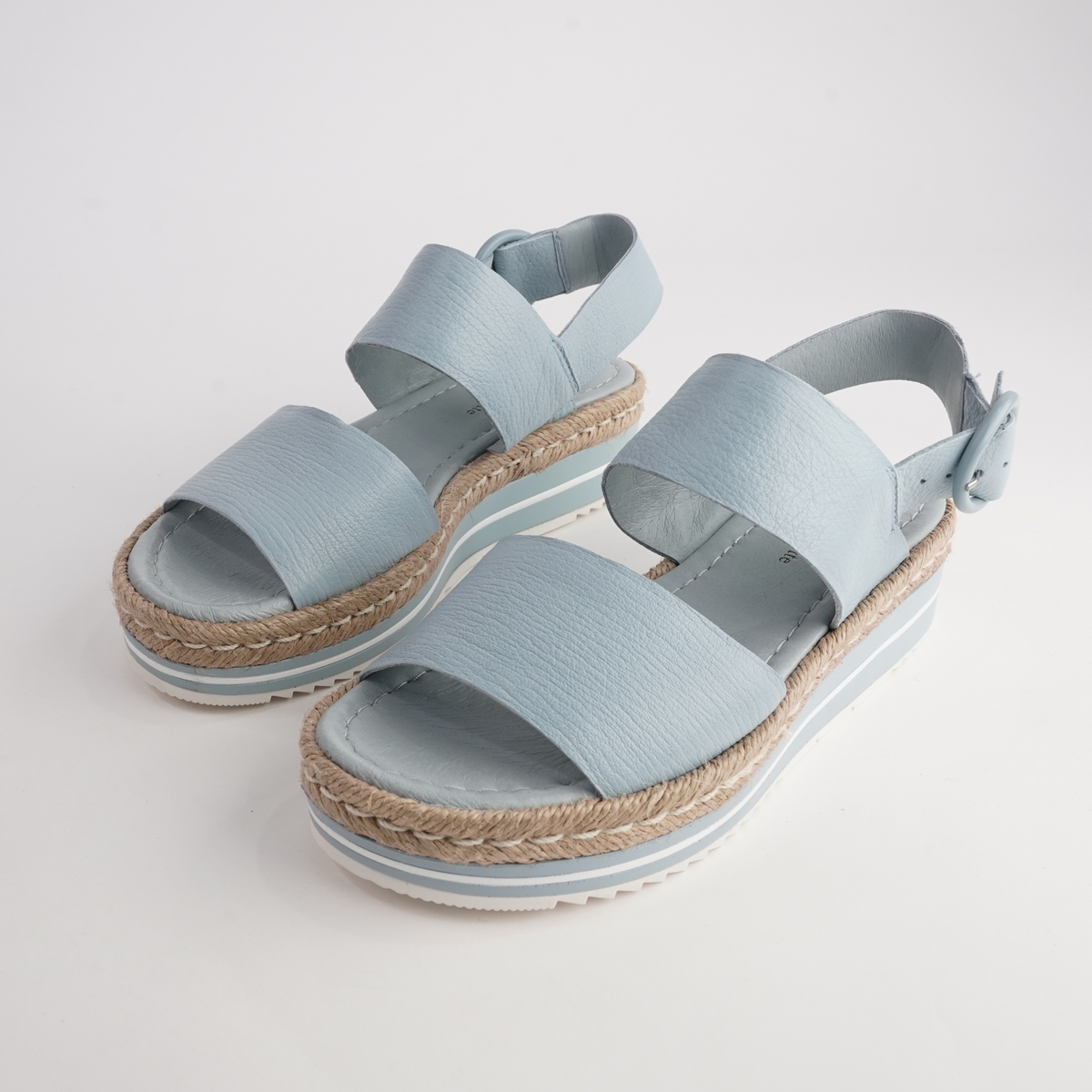 Atha Denim Leather Sandals