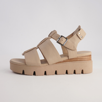 Relie Camel Leather Sandals
