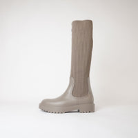 Falerce Taupe Knee High Boots, UNISA - Shouz