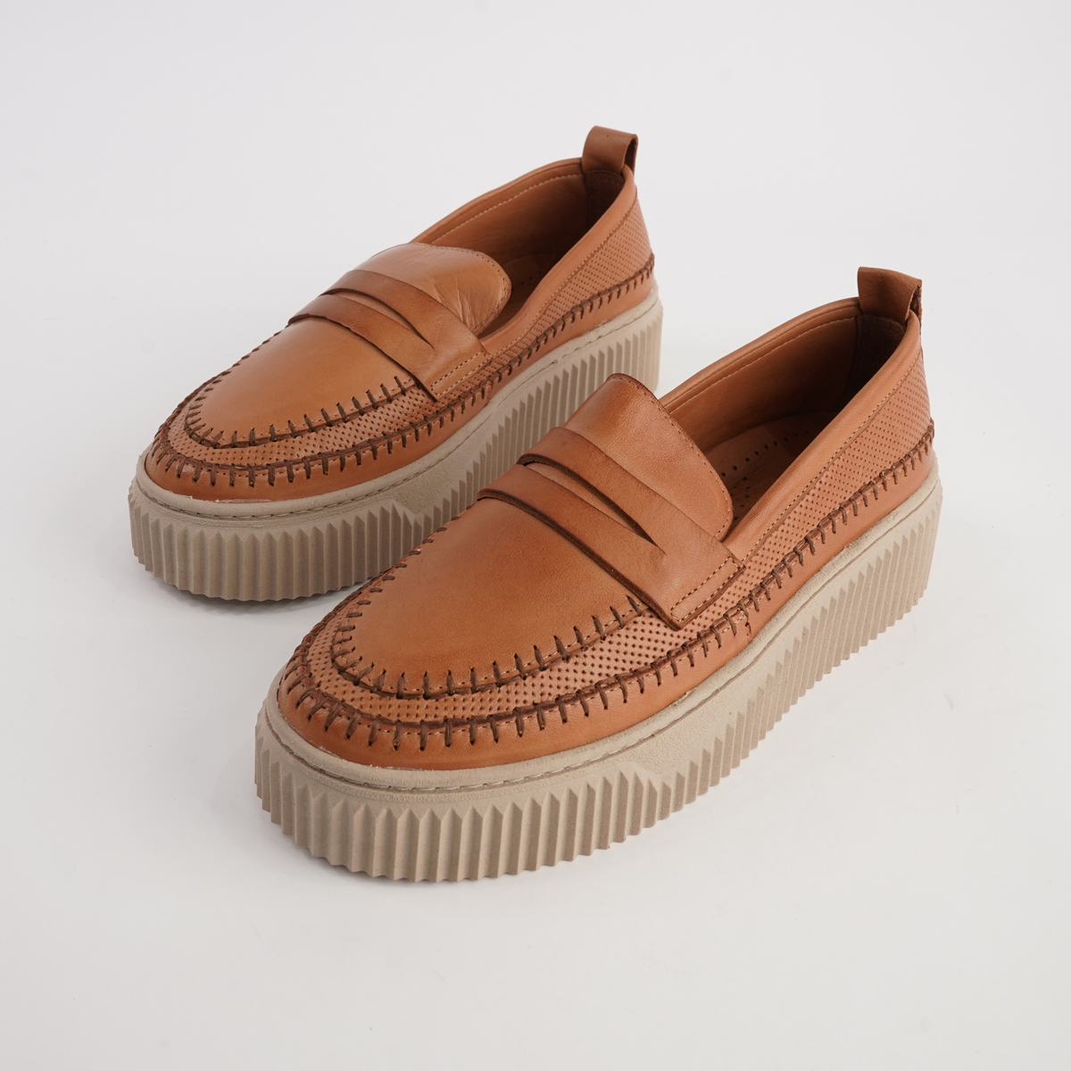 Bobby Coconut Leather Loafers