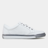 Ronnie White Leather Sneakers