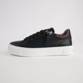 Elly Black Leather Sneakers