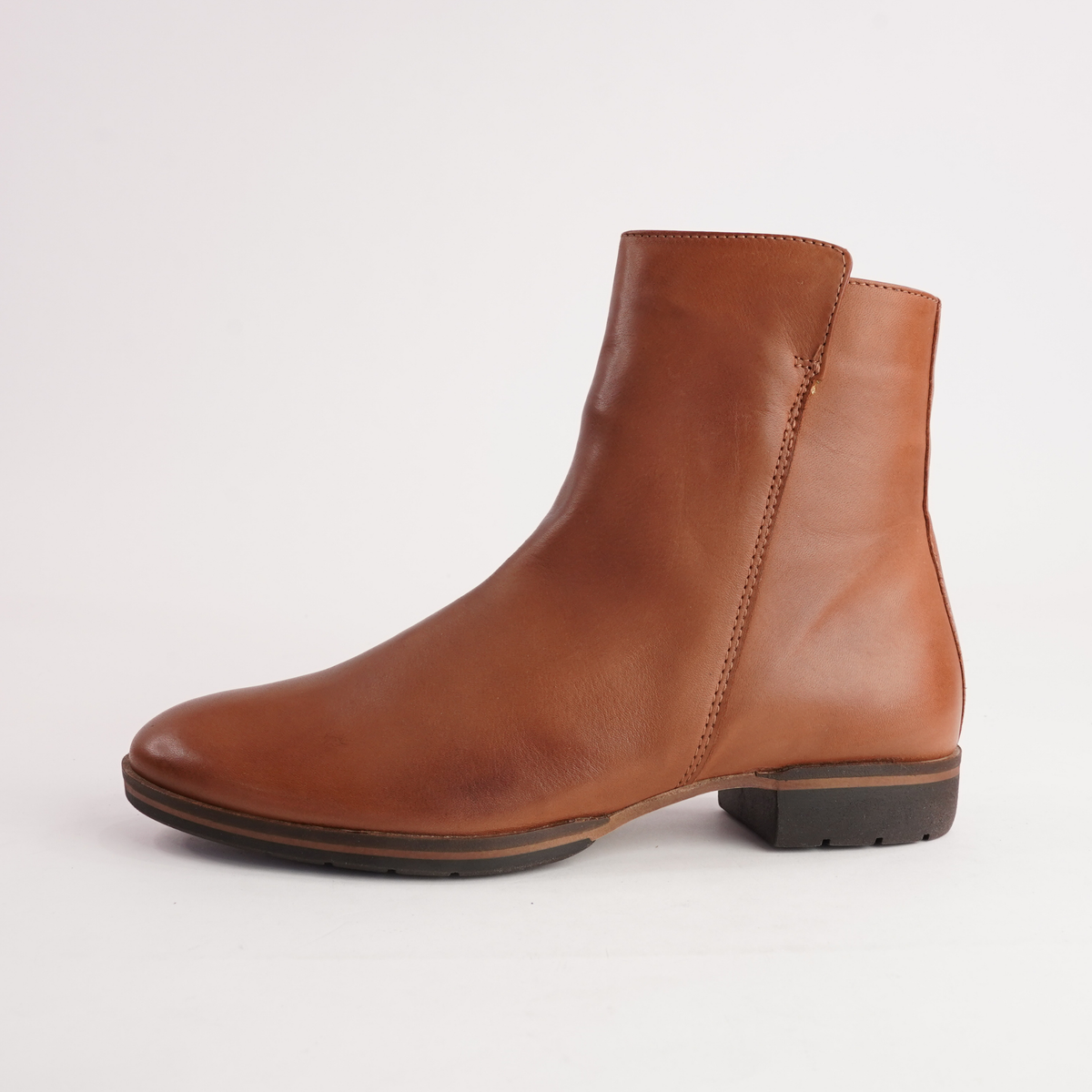 Gaib Brandy Leather Ankle Boots