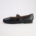Picton Black Leather Ballet Flats