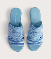 Eilam Blue Multi Leather Heels
