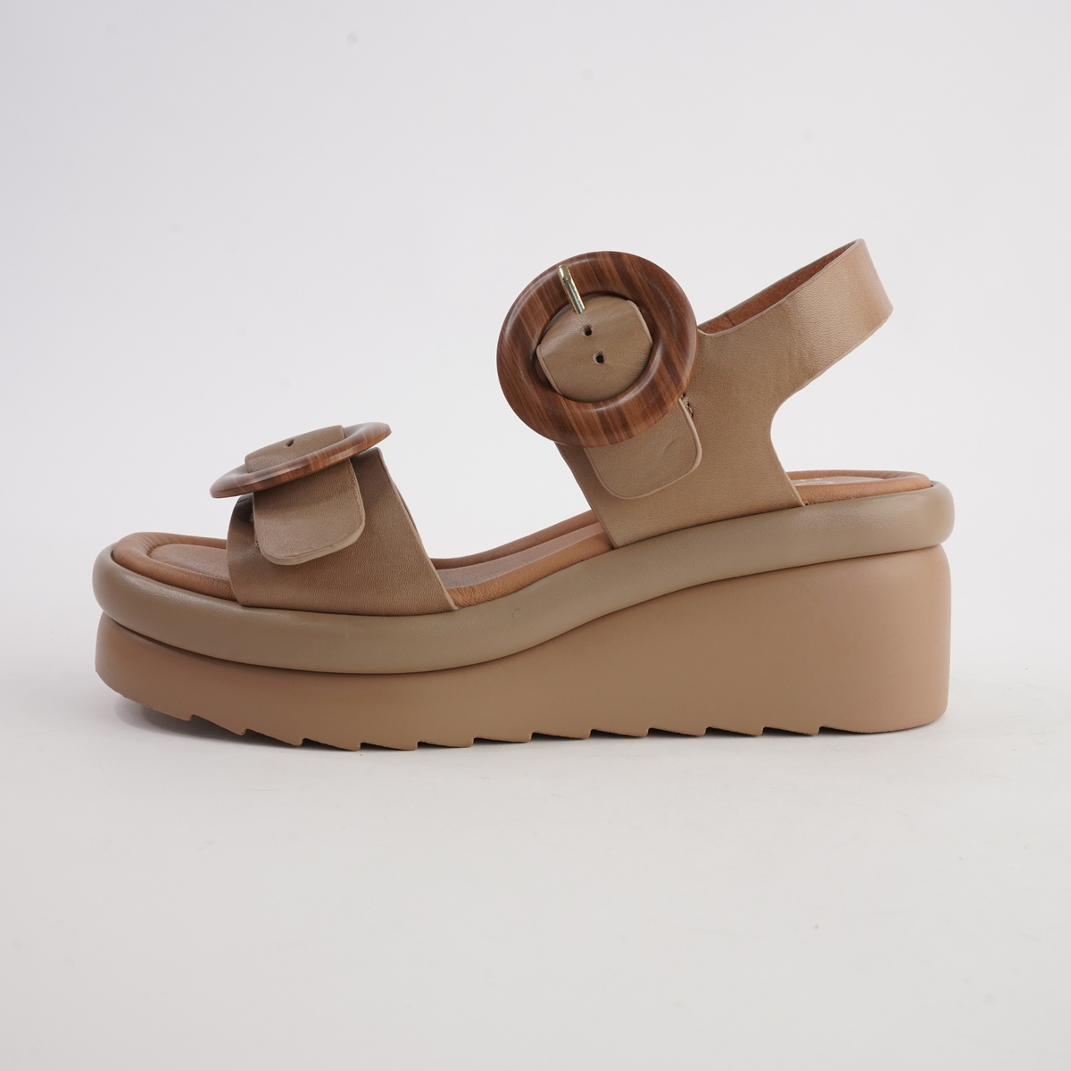 Menorcas Desert Leather Wedges
