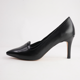 Blosko Black Leather/ Patent Heels - TOP END | Shouz