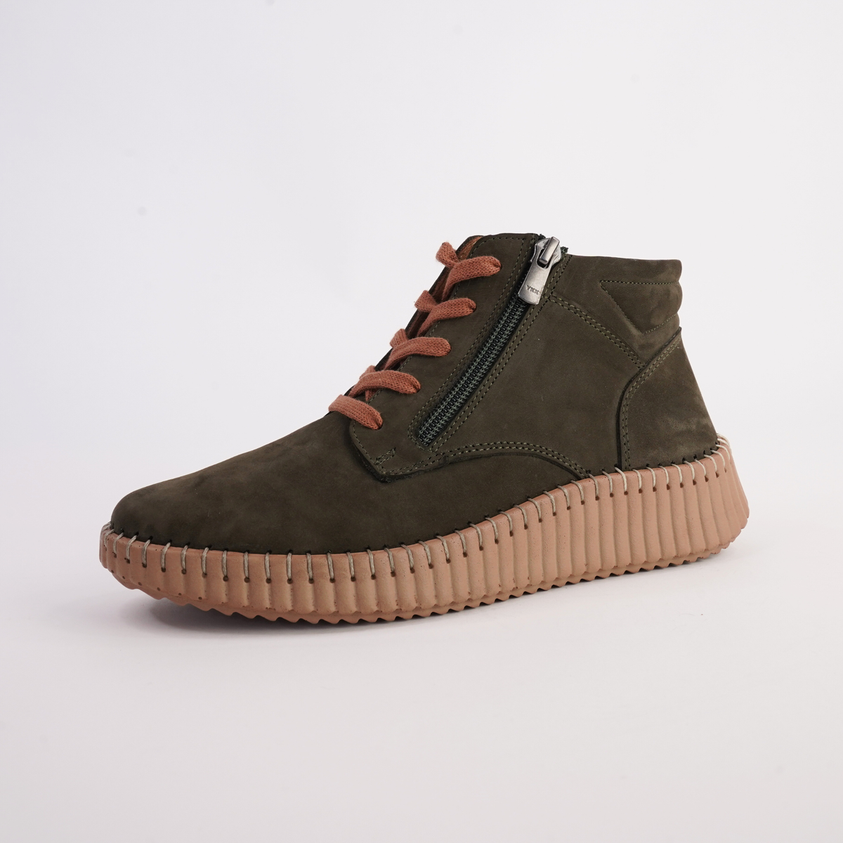 Venetzia Dark Olive Nubuck Boots - SALA | Shouz