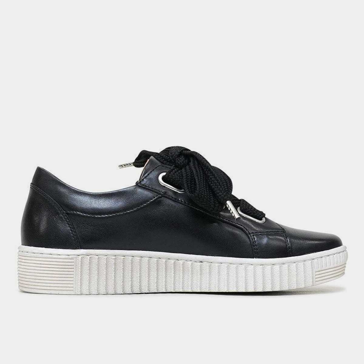 Jovi Black Leather Sneakers - EOS FOOTWEAR | Shouz