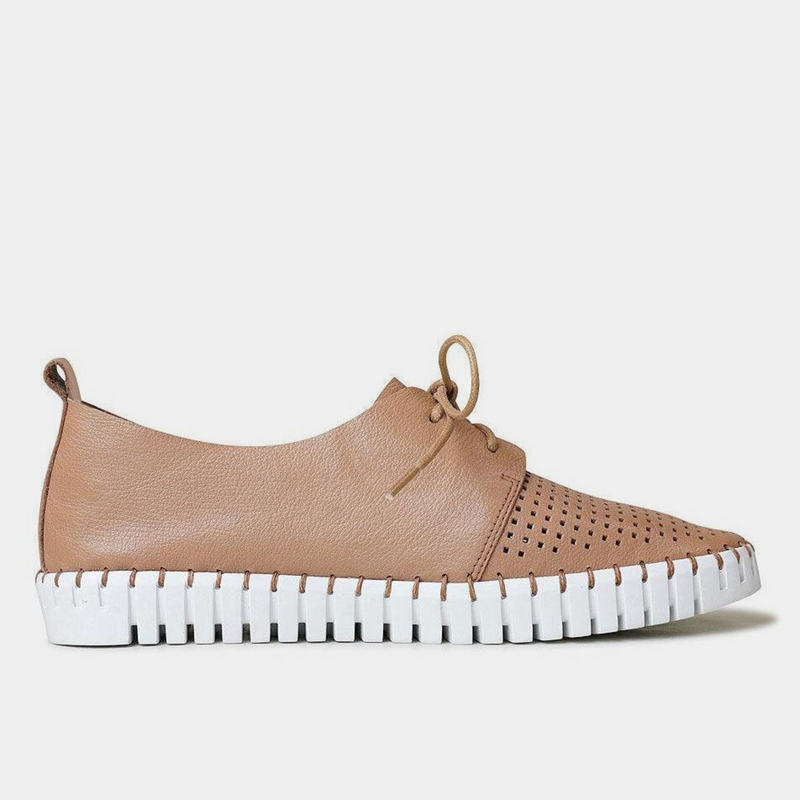 Huston Tan Leather Sneakers