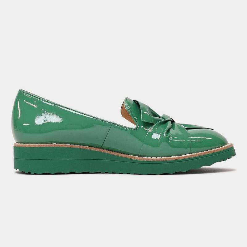 Oclem Emerald Patent Leather Loafers