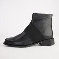 Rollo Black/ Patent Leather Ankle Boots - BRESLEY | Shouz