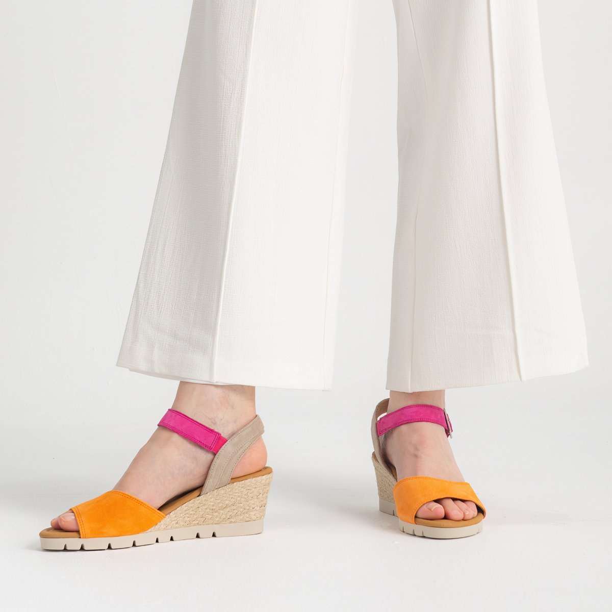 Winifred Mandarin/ Pink Leather Sandals