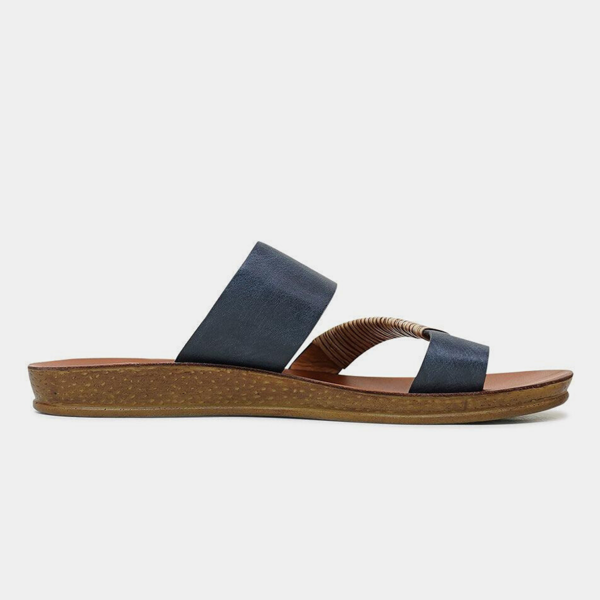 Bria Navy Sandals - LOS CABOS | Shouz