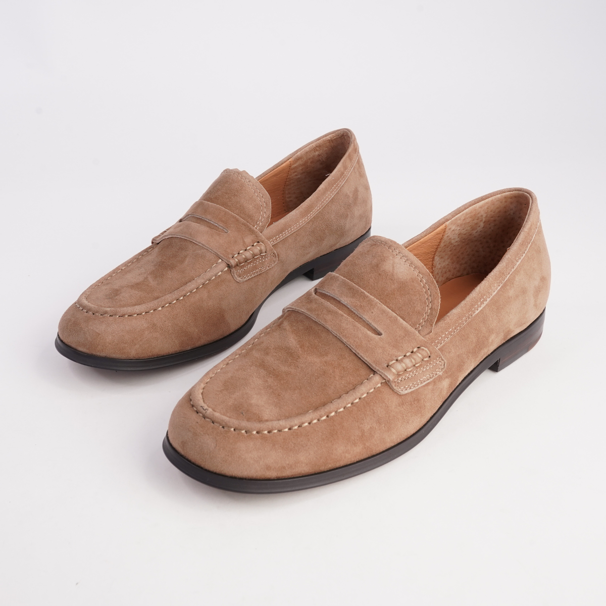 Clarisa Coffee Suede Loafers - MOLLINI | Shouz