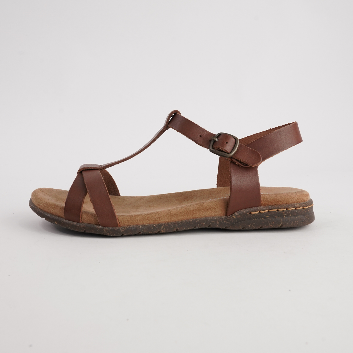Fabricia 01 Cognac Leather Sandals - JOSEF SEIBEL | Shouz