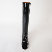 Ag-23596 Black Patent Knee High Boots, NEO - Shouz