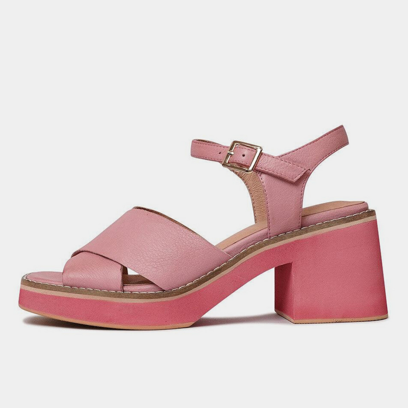 Pre-Order Jemi Pretty Pink Leather Heels