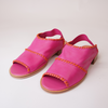 Serenade Fuchsia/ Orange Leather Sandals