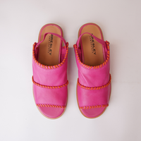 Serenade Fuchsia/ Orange Leather Sandals